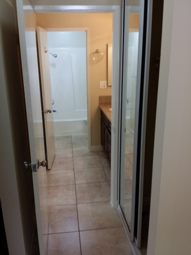 Hallway Facing Bathroom